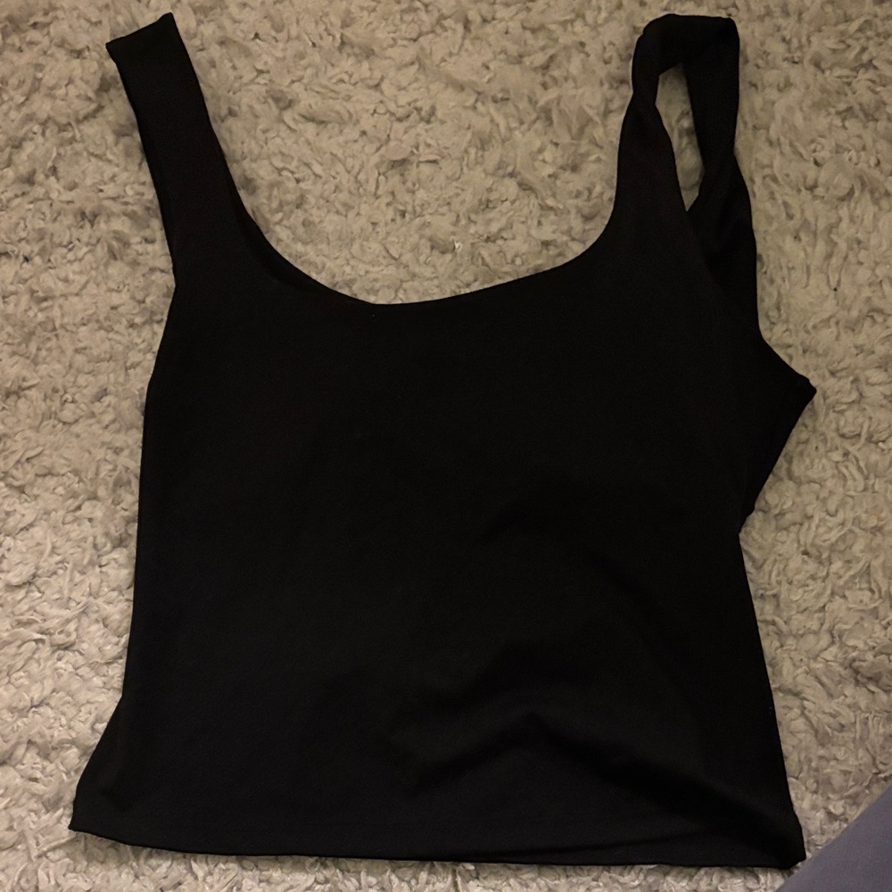 Fabletics Classic Black Tank Top